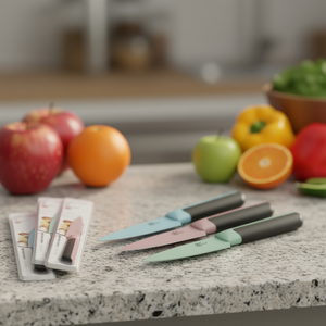 Z&Y Kitchen Knife 2.3Cm X 21Cm Stainless Steel Fruit Knife Set For Cooking And Food Prep - Product Image 3