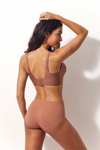 Soutien-gorge sans armatures sans coutures pour femme, à couvrance totale, push-up, bretelles réglables, dos en U, pour poitrines généreuses, usage quotidien - Product Image 6