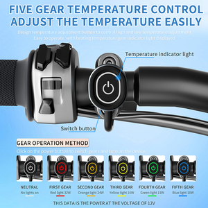5เกียร์ปรับอุณหภูมิ<span class=keywords><strong>จักรยาน</strong></span>กริปความร้อน12v <span class=keywords><strong>มือ</strong></span>จับอุ่นสำหรับรถ<span class=keywords><strong>จักรยาน</strong></span>ยนต์ที่มีฟังก์ชั่นหน่วยความจำ - Product Image 4