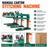 Machine à agrafer manuelle pour cartons ondulés, agrafeuse double pièce pour usine de boîtes en carton