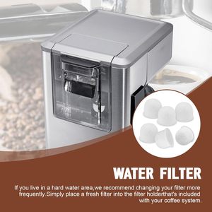 Filtres à café compatibles, lot de 6, couleur blanche unie, remplacement pour machine à café Wolf Gourmet - Product Image 2