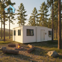Maison Conteneur 20 pieds Modulaire Préfabriquée Respirante Tiny Container House avec Conception Détachable Style Moderne Garantie 5 Ans