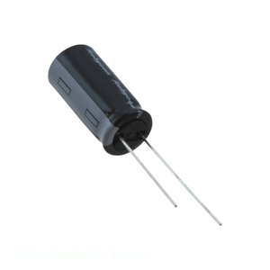 Distribuidor Autorizado 25PX1000MEFC10X16 CAP ALUM 1000UF 20% 25V RADIAL Condensador de 1000 uF de Orificio Pasante - Product Image 1