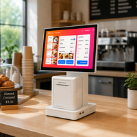 Caisse enregistreuse 15,6 pouces avec imprimante thermique intégrée de 80 mm, processeur Intel i5 4e génération, 8+128 Go, Wi-Fi et haut-parleur