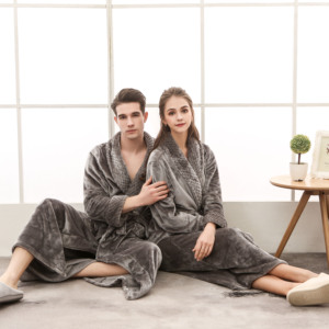 Vente en gros <span class=keywords><strong>de</strong></span> peignoirs en flanelle polychrome personnalisés pour femmes, draps <span class=keywords><strong>de</strong></span> serviettes <span class=keywords><strong>de</strong></span> <span class=keywords><strong>bain</strong></span> <span class=keywords><strong>de</strong></span> luxe - Product Image 5