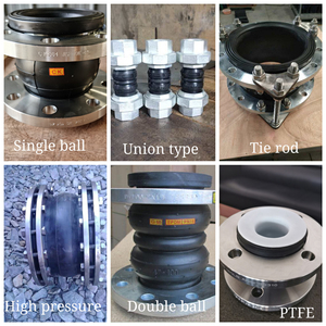 Joint <span class=keywords><strong>de</strong></span> dilatation en caoutchouc Hypalon à bride en acier au carbone PN16 standard DIN à haute pression pour systèmes <span class=keywords><strong>de</strong></span> chauffage, avec réduction <span class=keywords><strong>de</strong></span> fret - Product Image 4