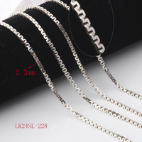 Chaînes de boîte uniques S925 Sterling Silver Thick Wire C Link Chains pour DIY Handmade Permanent Necklace Bracelet Jewelry Making