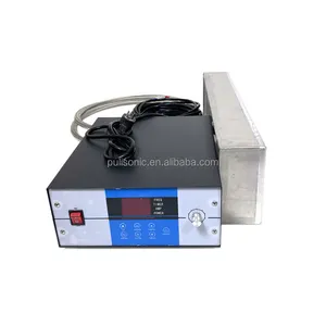 Waterproof Transducer Submersible Ultrasonic Vibration Plate With Sweep Generator For Cleaning Engine Parts Gears