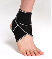 Prix de gros Attelle de cheville élastique Protection de manchon de compression du pied Support de cheville antidérapant pour le basket-ball et le football