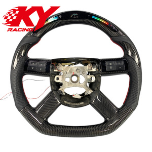 Volant sport personnalisé en fibre de carbone avec écran LED pour Chrysler 300C 300SRT SRT8 Dodge Charger Challenger Magnum - Product Image 1