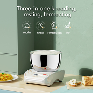 Máy trộn thực phẩm mini bằng thép không gỉ 5L, có đế, dùng làm bánh, nhào bột - Product Image 4