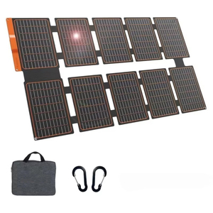 Professional Grade 100W Monocrystalline Silicon Foldable Solar Panel <b>Kit</b> >23% Efficiency Black 182mm RV Van Outdoor Alecter - Product Image 1