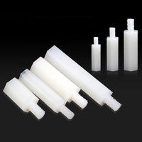 Entretoises hexagonales blanches en nylon M2 M3 M4, filetées mâle-femelle, en plastique, pour isolation de cartes PCB, avec vis et écrous