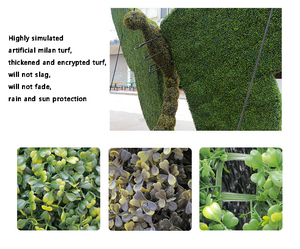 Animaux géants <span class=keywords><strong>en</strong></span> plastique <span class=keywords><strong>en</strong></span> gros, décoration de <span class=keywords><strong>jardin</strong></span>, plantes artificielles <span class=keywords><strong>en</strong></span> topiaire - Product Image 6