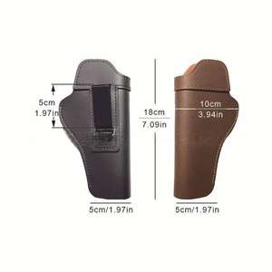 टिकाऊ वास्तविक चमड़े iwb सामरिक बंदूक होल्स्टर सुरक्षा अनुप्रयोग के लिए 6x उच्च आवर्धन के साथ छुपा ले जाता है - Product Image 6