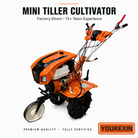 YOUKEXIN 2026 Motoculteur à essence 5-7 CV Haute Sécurité Longue Durée de Vie Machines Agricoles pour Vergers et Jardins Garantie 1 An