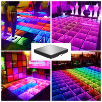 Plancher de danse en verre trempé transparent de haute qualité SHTX avec LED pour les événements de mariage, les fêtes, les discothèques, plancher de danse 3D Abyss