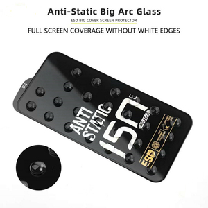 Film de protection en verre trempé antistatique <span class=keywords><strong>150CC</strong></span> à grand arc ESD pour iPhone 17, 16, 15 Pro <span class=keywords><strong>Max</strong></span>, 17 Air - Product Image 5