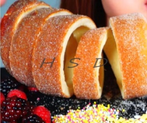 Four à gâteaux cheminée de table à 8 rouleaux pour la production de pâtisseries spirales sucrées destinées aux cafés et confiseries - Product Image 6