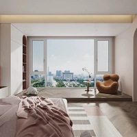 Puertas y Ventanas de Aleación Más Vendidas para Hoteles y Decoración del Hogar