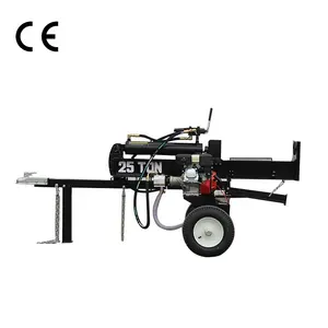 25ton fast horizontal and vertical wood cutting machine with CE standard firewood log splitter hydraulic wood chipper for sale