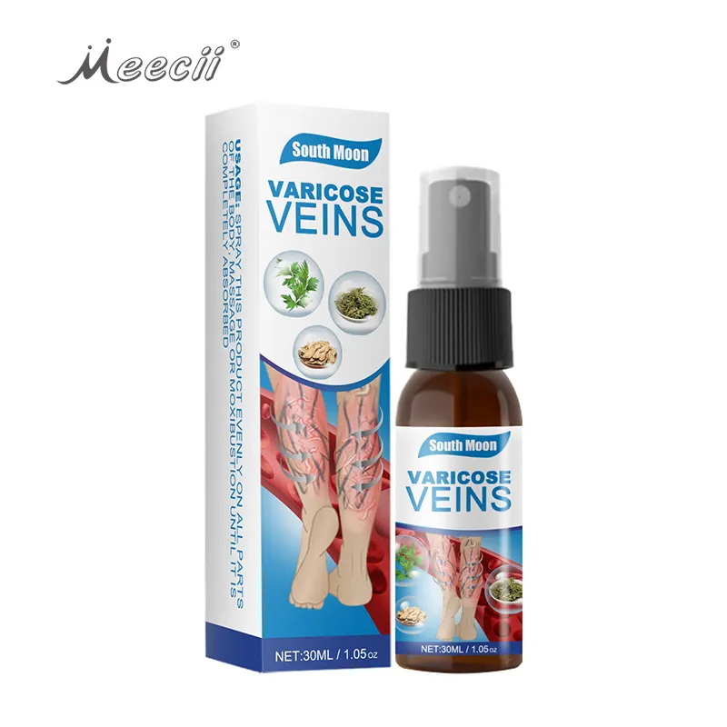 30ML Varicose Vein Serum Phlebitis Spider Vasculitis Anti Swelling Pain Relief Sprayer Foot Varicose Vein Spray