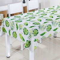 Nappe de table en PVC de luxe RNPT, résistante à l'huile, imperméable, anti-taches, avec motif floral imprimé, pour la maison, les fêtes, les occasions spéciales, style aquarelle