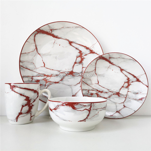 <span class=keywords><strong>Service</strong></span> <span class=keywords><strong>de</strong></span> vaisselle nordique bon marché, 16 pièces, <span class=keywords><strong>service</strong></span> <span class=keywords><strong>de</strong></span> <span class=keywords><strong>table</strong></span> en <span class=keywords><strong>porcelaine</strong></span> avec décalcomanie - Product Image 3