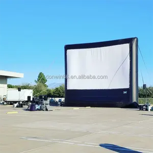 20 Feet Inflatable Outdoor Theater Projector Screen Inflatable Cinema Inflatable Tv Projector Movie Screen