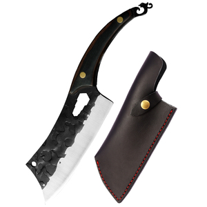 Ensemble de couteaux tactiques Xingye multifonctionnels de 7 pouces, couteau de chef, couteau de boucher, design épaissi, étui en cuir, couteau de survie, cuisine - Product Image 1