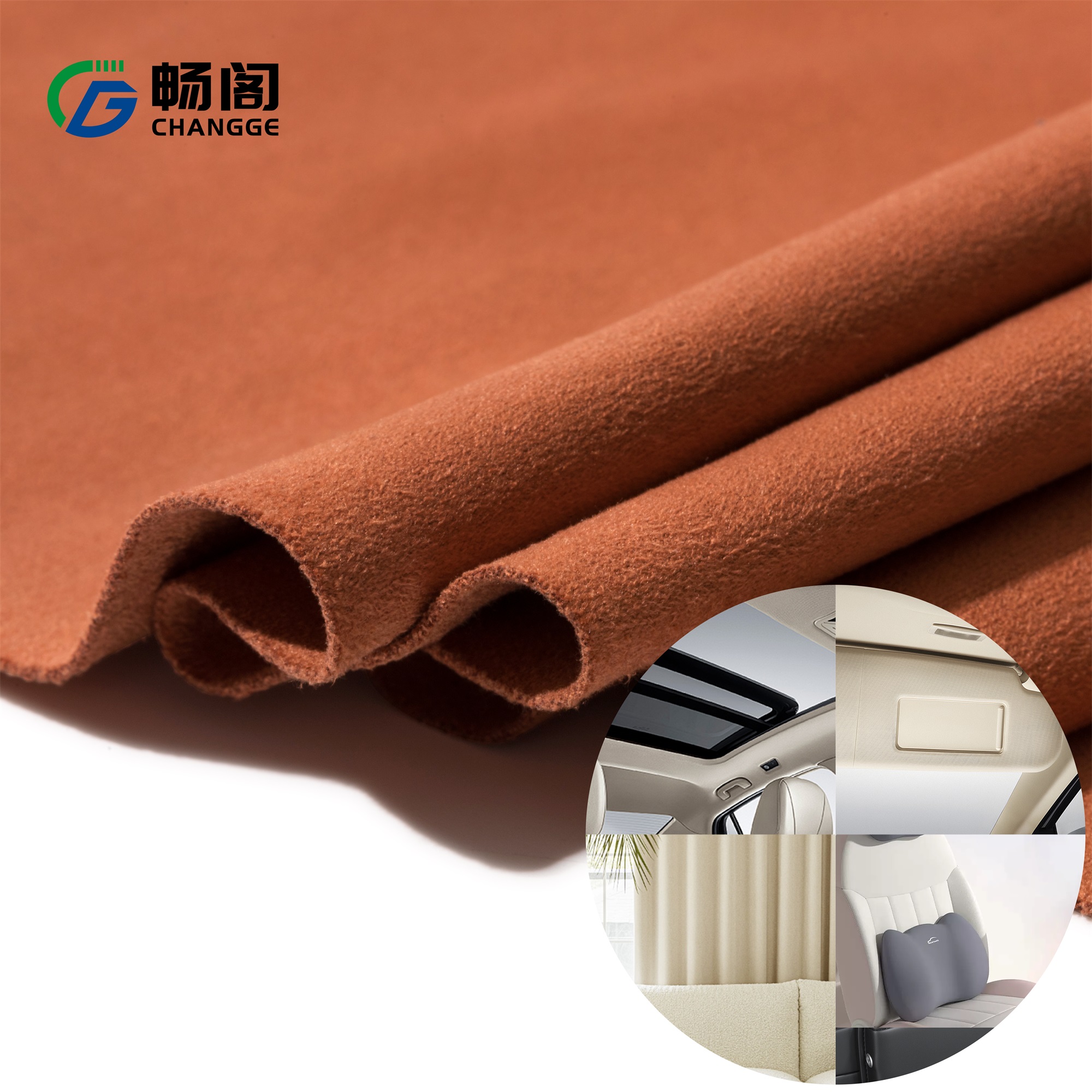 Suede Leather Fabric Car Ultrafine Suede Leather for Car Seat Eco Friendly Car Leather
