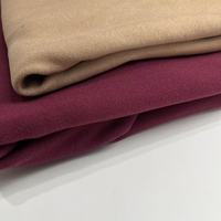Tissu polaire berbère super doux en Dralon uni brossé avec liaison par cisaillement pour vêtements