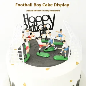 Decorazioni <span class=keywords><strong>per</strong></span> <span class=keywords><strong>Torte</strong></span> a Tema Calcio in Plastica, Statuette in PVC <span class=keywords><strong>per</strong></span> Bambini, Set all'Ingrosso <span class=keywords><strong>per</strong></span> Feste e Scene di Pasticceria, Palloni Personalizzabili con Logo <span class=keywords><strong>per</strong></span> Giovani - Product Image 2
