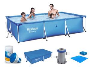Piscina Desmontable Rectangular para Niños Bestway 56404 <span class=keywords><strong>de</strong></span> 3.0m X 2.01m X 66cm para Diversión Familiar Piscina Exterior - Product Image 3