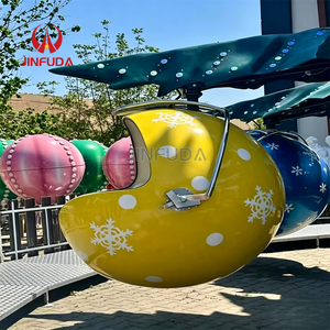 Manège de fête foraine rotatif sur le thème de Noël pour enfants et adultes, idéal pour les parcs d'attractions et les foires, à vendre - Product Image 5