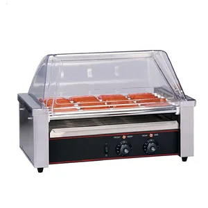 Fast food machines Electric rolling hot dog grill sale for snack shop