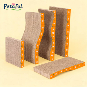 Tiragraffi per Gatti a Forma di M in Cartone Ondulato Ecologico ad Alta Densità, Doppio Lato, Vendita all'Ingrosso - Product Image 2