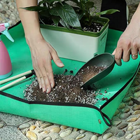 Tebal & kokoh 50x5 0cm/100x100cm PE tahan air tanaman repot tikar untuk RUMAH & taman untuk semua jenis tanaman