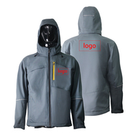 Chaqueta Softshell Impermeable y Cortavientos de Poliéster y Spandex, Elástica, Cómoda para Exteriores, Uniforme de Trabajo, Chaqueta de Trabajo con Logotipo Personalizado
