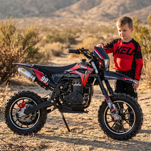 Nouvelle mini moto tout-terrain monocylindre 4 temps avec chaîne, couleur vert-fer noir, pour la course d'aventure, design compact pour les petites balades - Product Image 1