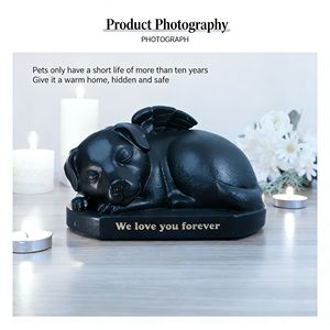 Urne funéraire moderne et mignonne pour animaux <span class=keywords><strong>de</strong></span> compagnie, pot <span class=keywords><strong>de</strong></span> rangement pour cendres en polyrésine pour chiens et chats, fournitures funéraires, vente chaude - Product Image 3