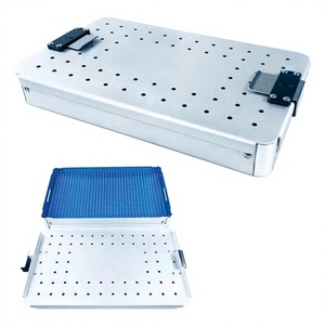 High Quality Aluminum Sterilization Tray <b>Box</b> (260x160x35mm) Reusable Instrument MEDTRUST SURGICAL ISO/CE - Product Image 1
