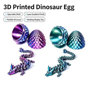 Huevo de Dragón Impreso en 3D, Juguete de Dinosaurio en Cápsula, Reptil Prehistórico en Cápsula, Huevo de Dragón Impreso en 3D para Niños - Product Image 4