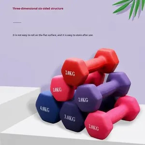 Haltères unisexes pour la remise en forme à domicile, EVA solide, 2 kg, une paire, bras, débutants, ensemble pur, vente de liquidation, haltères pour la musculation - Product Image 5