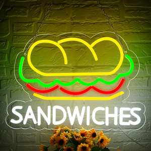 Led personalizzato negozio al Neon Business Burger pizzeria LED logo al Neon per la decorazione del negozio - Product Image 2