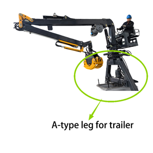 מחיר מפעל 5.2 מטר 5.8 מטר מנוף טלסקופי מתקפל הידראולי המותקן על משאית גרר עם צבת אחיזה לעצים ודשא - Product Image 2