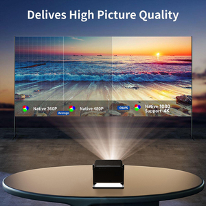Hot Bán Tự Động Tập Trung Android H3 Chiếu Rạp Hát Tại Nhà Thông Minh TV Máy Chiếu Ngoài Trời 4K Full HD <span class=keywords><strong>Mini</strong></span> Xách Tay Video Proyector - Product Image 2