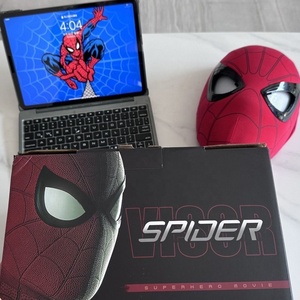 Máscara de Spider-Man de Plástico con Ojos Eléctricos Móviles y Luminosos, Casco de Juguete Educativo para Halloween, DIY, Cosplay - Product Image 3