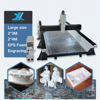 JX Eps Cnc Foam Cutter Cnc Foam Cutting Router Foam Eps 4 Axis Cnc 5 Axis Wood Milling 3d Making Sculpture Mould Machine