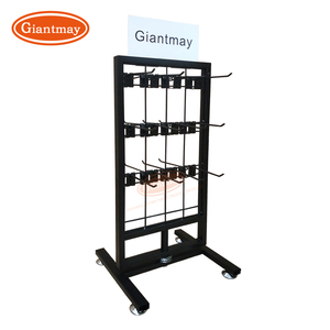 Giantmay tùy chỉnh truy cập hàng đầu vớ hiển thị hai mặt dây kim loại giá với móc thân thiện với môi lắp ráp dễ dàng cho bán lẻ - Product Image 2